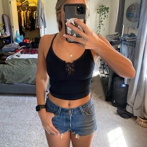 AE soft & sexy navy tank top